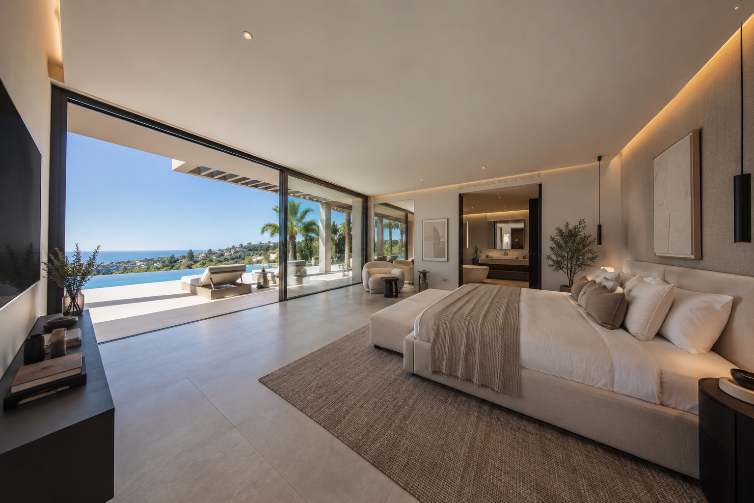 Interior photographed with an ultra-wide-angle lens